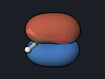HOMO-1 pi orbital